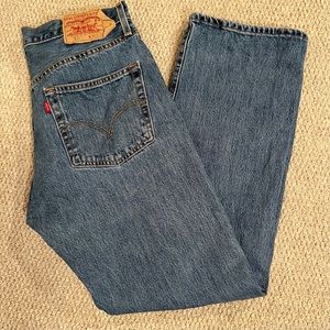 Levi's 501 button fly jeans 100% cotton size 34 waist; 30 length